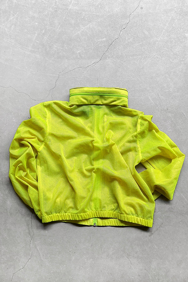 Y2K EARLY 00'S ZIP MESH JACKET / YELLOW [SIZE: M USED]