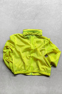 Y2K EARLY 00'S ZIP MESH JACKET / YELLOW [SIZE: M USED]