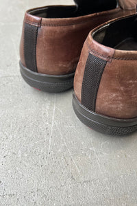 MADE IN ITALY LEATHER LOAFERS / BROWN [SIZE: US7.5(25.5cm相当) USED]