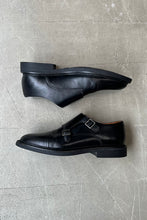 画像をギャラリービューアに読み込む, DOBLE MONK STRAP LEATHER SHOES / BLACK [SIZE: US9.5(27.5m相当) USED]
