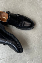 画像をギャラリービューアに読み込む, DOBLE MONK STRAP LEATHER SHOES / BLACK [SIZE: US9.5(27.5m相当) USED]
