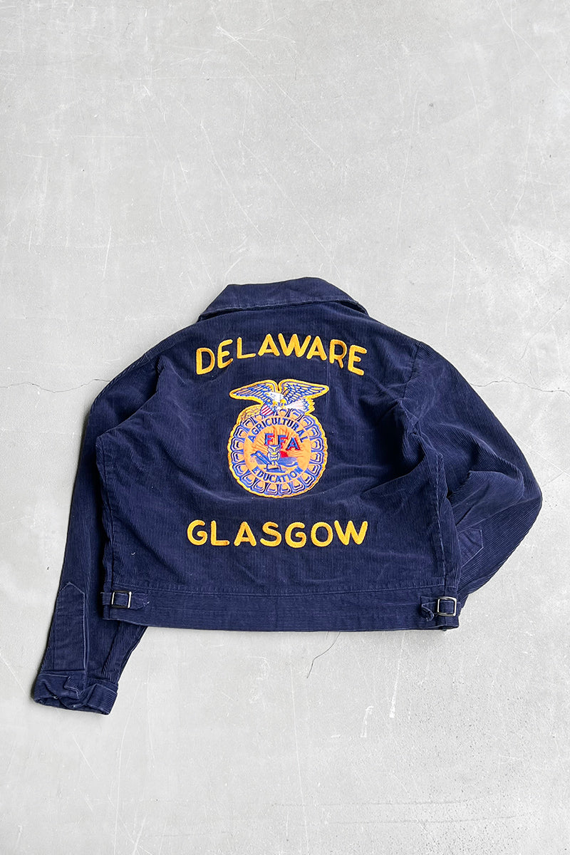 MADE IN USA 97'S FFA JACKET LOT103 GLASGOW / NAVY [SIZE: 40 USED]