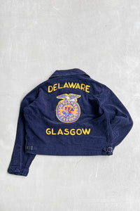 MADE IN USA 97'S FFA JACKET LOT103 GLASGOW / NAVY [SIZE: 40 USED]