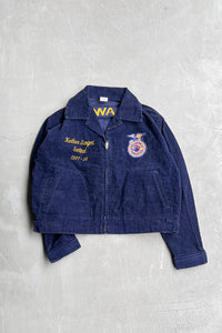 MADE IN USA 97'S FFA JACKET LOT103 GLASGOW / NAVY [SIZE: 40 USED]