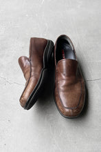 画像をギャラリービューアに読み込む, MADE IN ITALY LEATHER LOAFERS / BROWN [SIZE: US7.5(25.5cm相当) USED]
