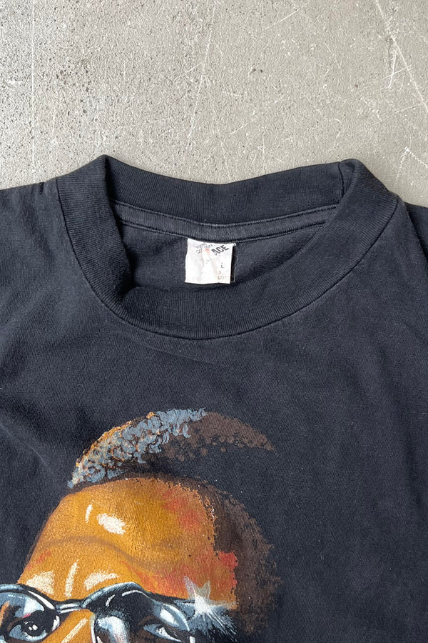 80'S MALCOLM X T-SHIRT / BLACK [SIZE: L USED]