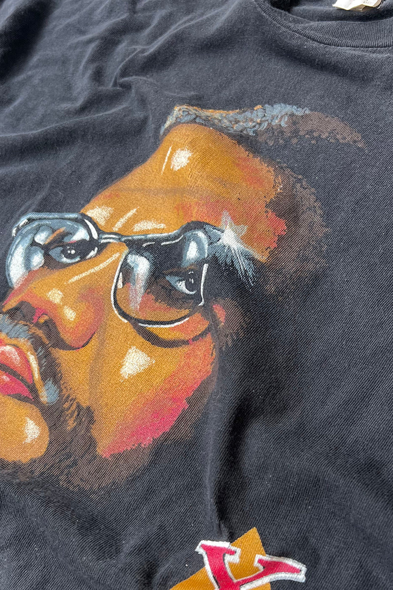 80'S MALCOLM X T-SHIRT / BLACK [SIZE: L USED]