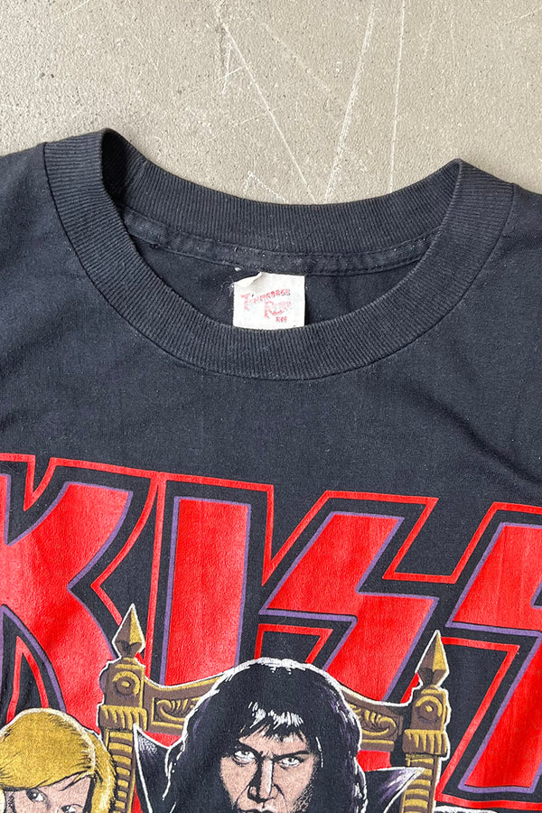 MADE IN USA 87'S KISS BAND T-SHIRT / BLACK [SIZE: XL USED]