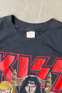 MADE IN USA 87'S KISS BAND T-SHIRT / BLACK [SIZE: XL USED]