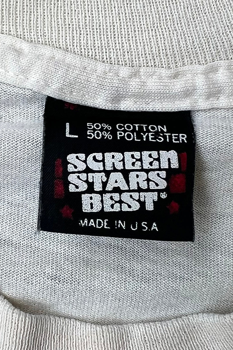 MADE IN USA 90'S NEW YORK T-SHIRT / WHITE [SIZE: L USED]