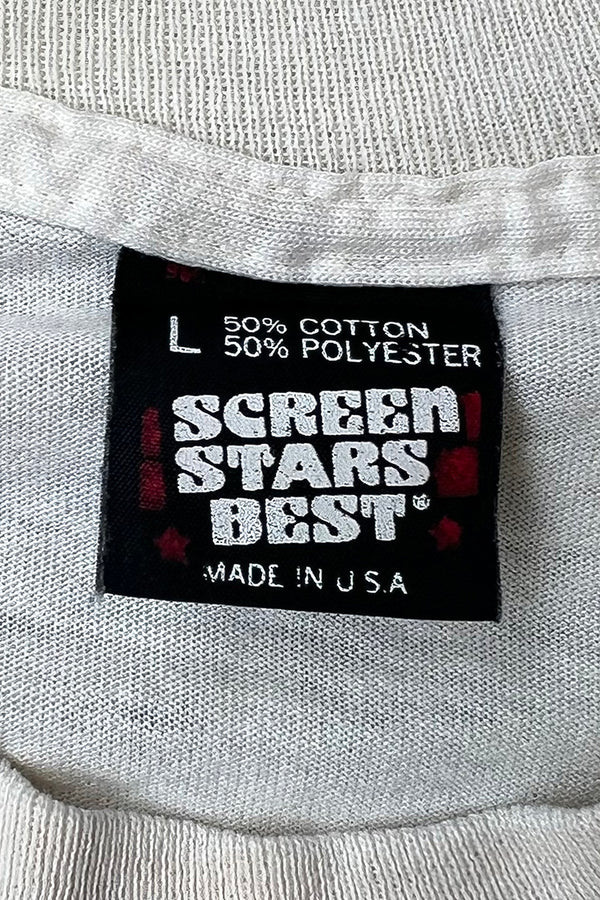 MADE IN USA 90'S NEW YORK T-SHIRT / WHITE [SIZE: L USED]