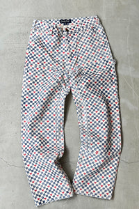 PATTERN PAINTER PANTS / WHITE [SIZE: 30 USED]