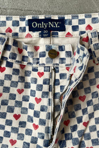PATTERN PAINTER PANTS / WHITE [SIZE: 30 USED]