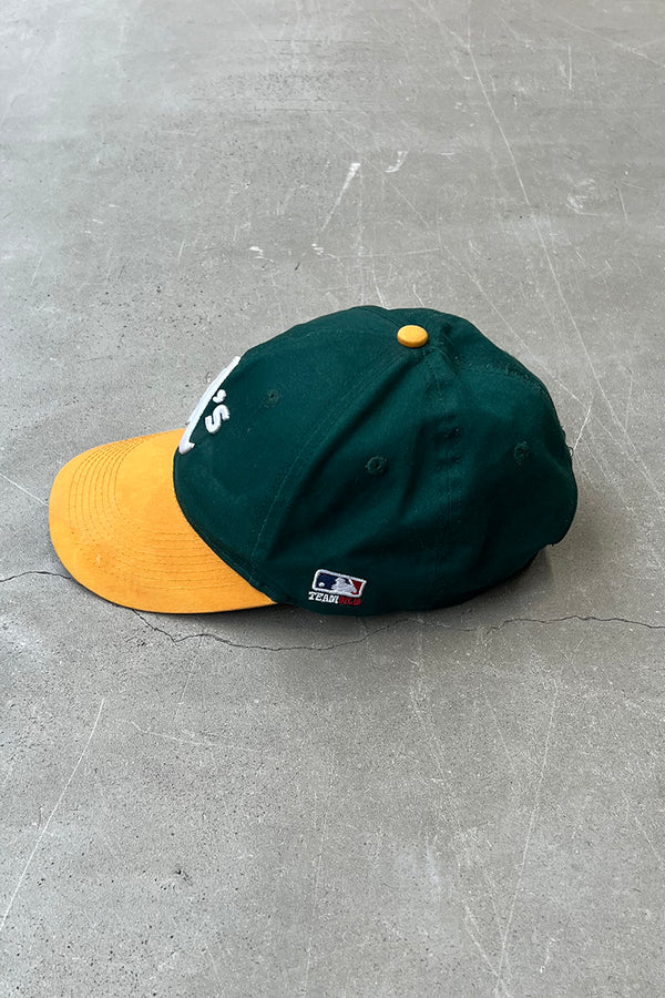 90'S MLB ATHLETICS CAP / GREEN [ONE SIZE USED]