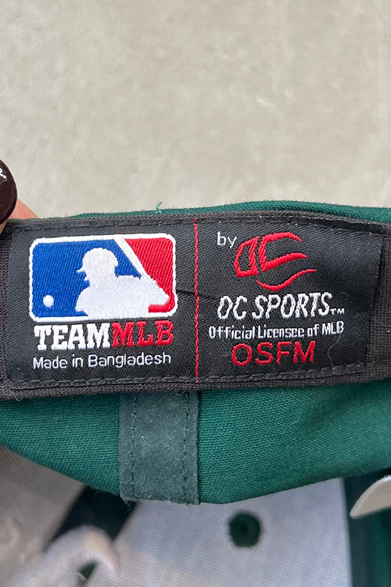 90'S MLB ATHLETICS CAP / GREEN [ONE SIZE USED]
