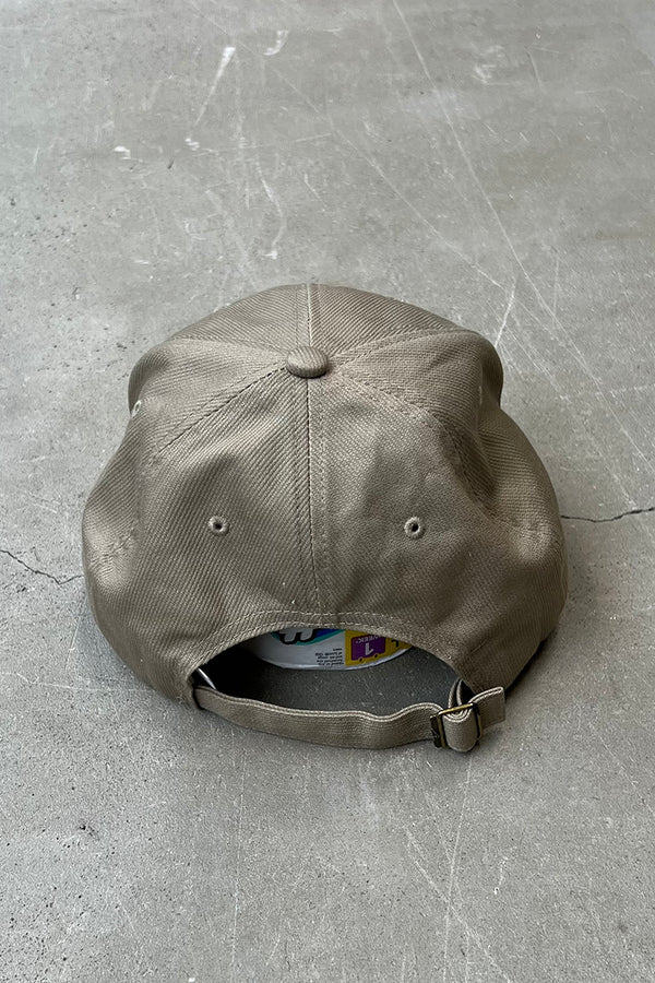 90'S 6 PANEL LOGO CAP / BEIGE [ONE SIZE USED]