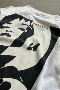 MADE IN USA 91'S MADONNA WHAT ABODY OF WORK T-SHIRT / WHITE [SIZE: XL USED]
