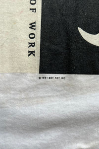 MADE IN USA 91'S MADONNA WHAT ABODY OF WORK T-SHIRT / WHITE [SIZE: XL USED]