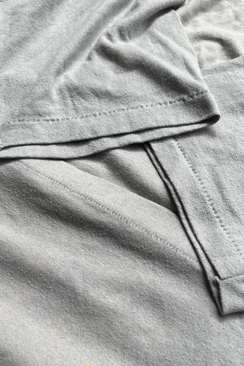 MADE IN USA 80'S HOW ARRR YA? MESSAGE T-SHIRT / GREY [SIZE: L USED]