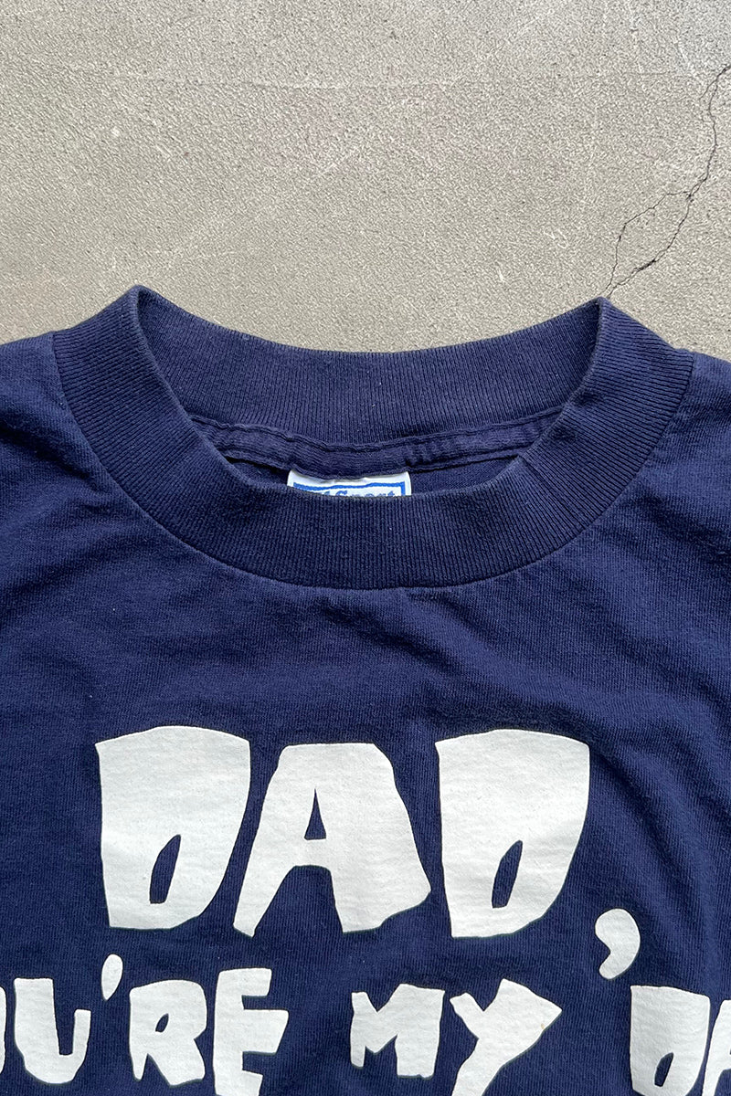 MADE IN USA 96'S BUD LIGHT MESSAGE T-SHIRT / NAVY [SIZE: L USED]