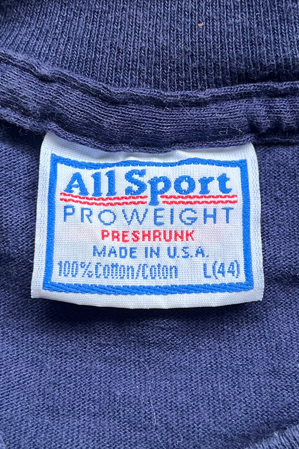 MADE IN USA 96'S BUD LIGHT MESSAGE T-SHIRT / NAVY [SIZE: L USED]