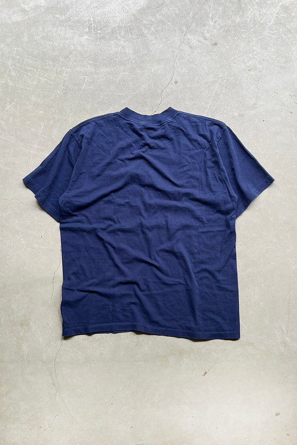 MADE IN USA 96'S BUD LIGHT MESSAGE T-SHIRT / NAVY [SIZE: L USED]