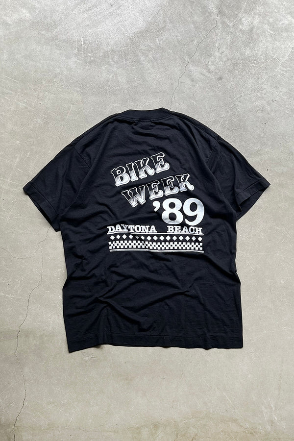 MADE IN USA 89'S MESSAGE SUCK MY DICK T-SHIRT / BLACK [SIZE: L USED]