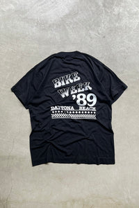 MADE IN USA 89'S MESSAGE SUCK MY DICK T-SHIRT / BLACK [SIZE: L USED]