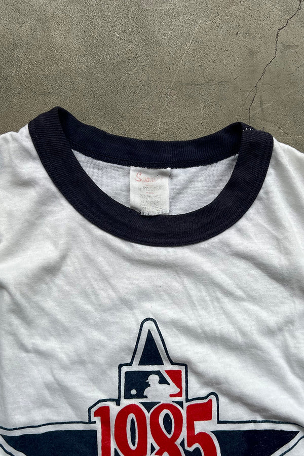85'S MLB ALL-STAR GAME RINGER T-SHIRT / WHITE [SIZE: S USED]