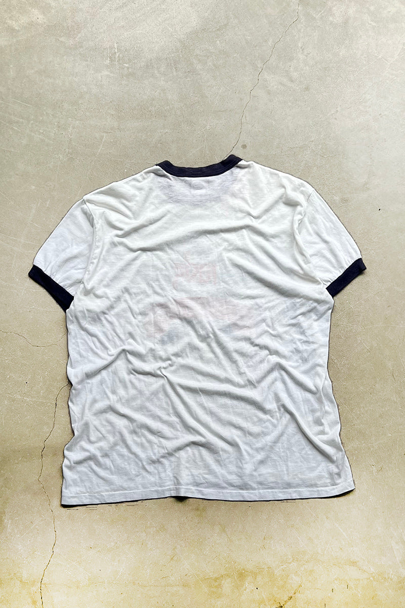 85'S MLB ALL-STAR GAME RINGER T-SHIRT / WHITE [SIZE: S USED]