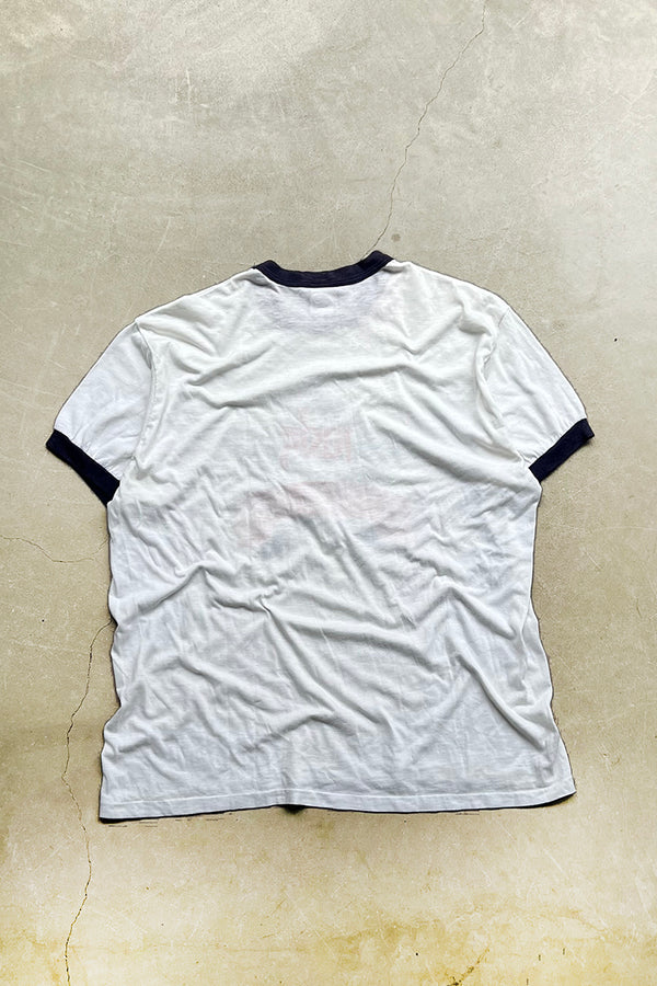 85'S MLB ALL-STAR GAME RINGER T-SHIRT / WHITE [SIZE: S USED]