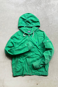 90'S ZIP HOODIE JACKET / GREEN [SIZE: M USED]