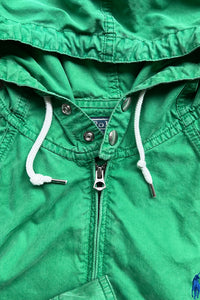 90'S ZIP HOODIE JACKET / GREEN [SIZE: M USED]