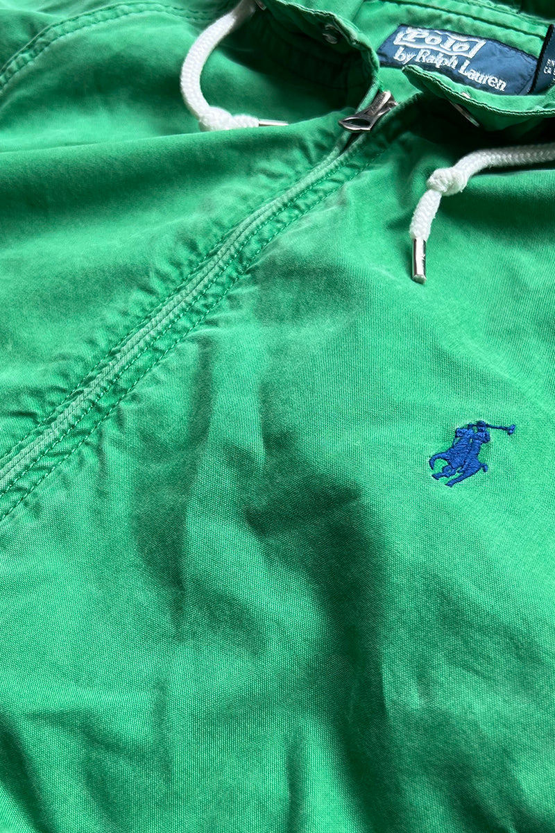 90'S ZIP HOODIE JACKET / GREEN [SIZE: M USED]