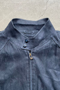 90'S SILK ZIP JACKET / CHARCOAL [SIZE: L USED]