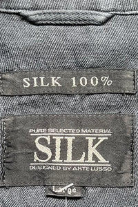 90'S SILK ZIP JACKET / CHARCOAL [SIZE: L USED]