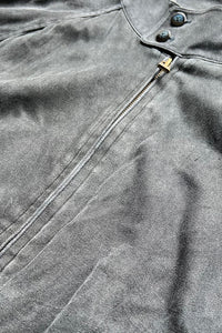 90'S SILK ZIP JACKET / CHARCOAL [SIZE: L USED]