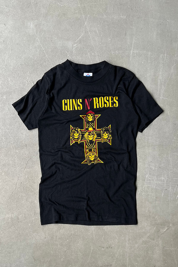 MADE IN USA 90'S GUNS N' ROSES T-SHIRT / BLACK [SIZE: S USED]