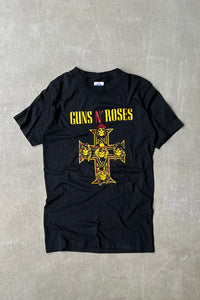MADE IN USA 90'S GUNS & ROSES T-SHIRT / BLACK [SIZE: S USED]