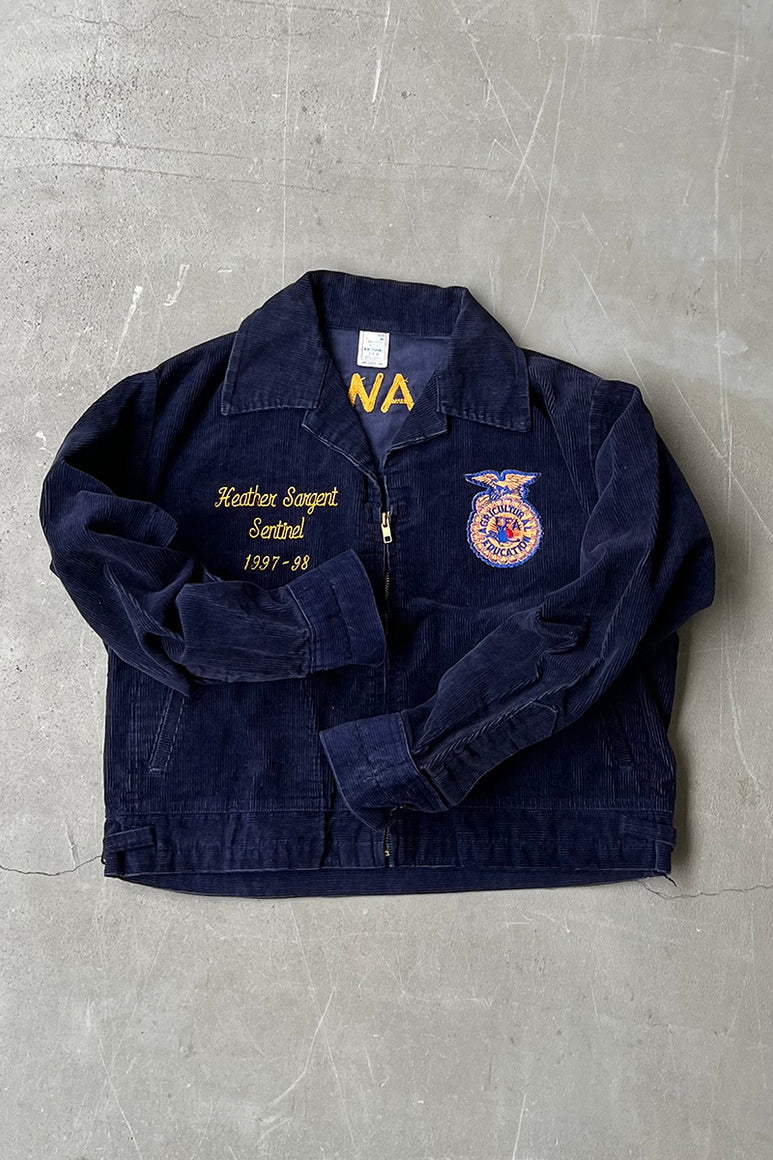 MADE IN USA 97'S FFA JACKET LOT103 GLASGOW / NAVY [SIZE: 40 USED]