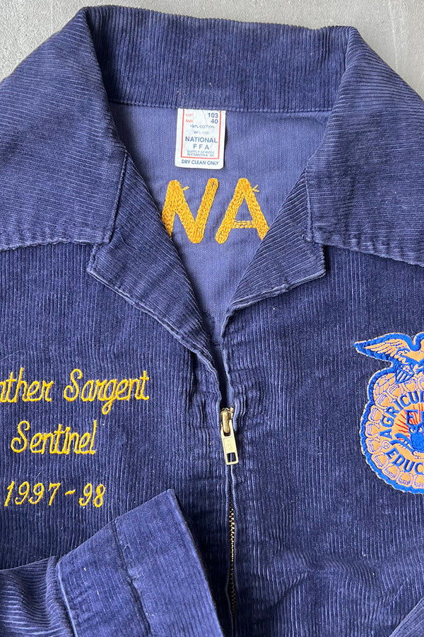 MADE IN USA 97'S FFA JACKET LOT103 GLASGOW / NAVY [SIZE: 40 USED]