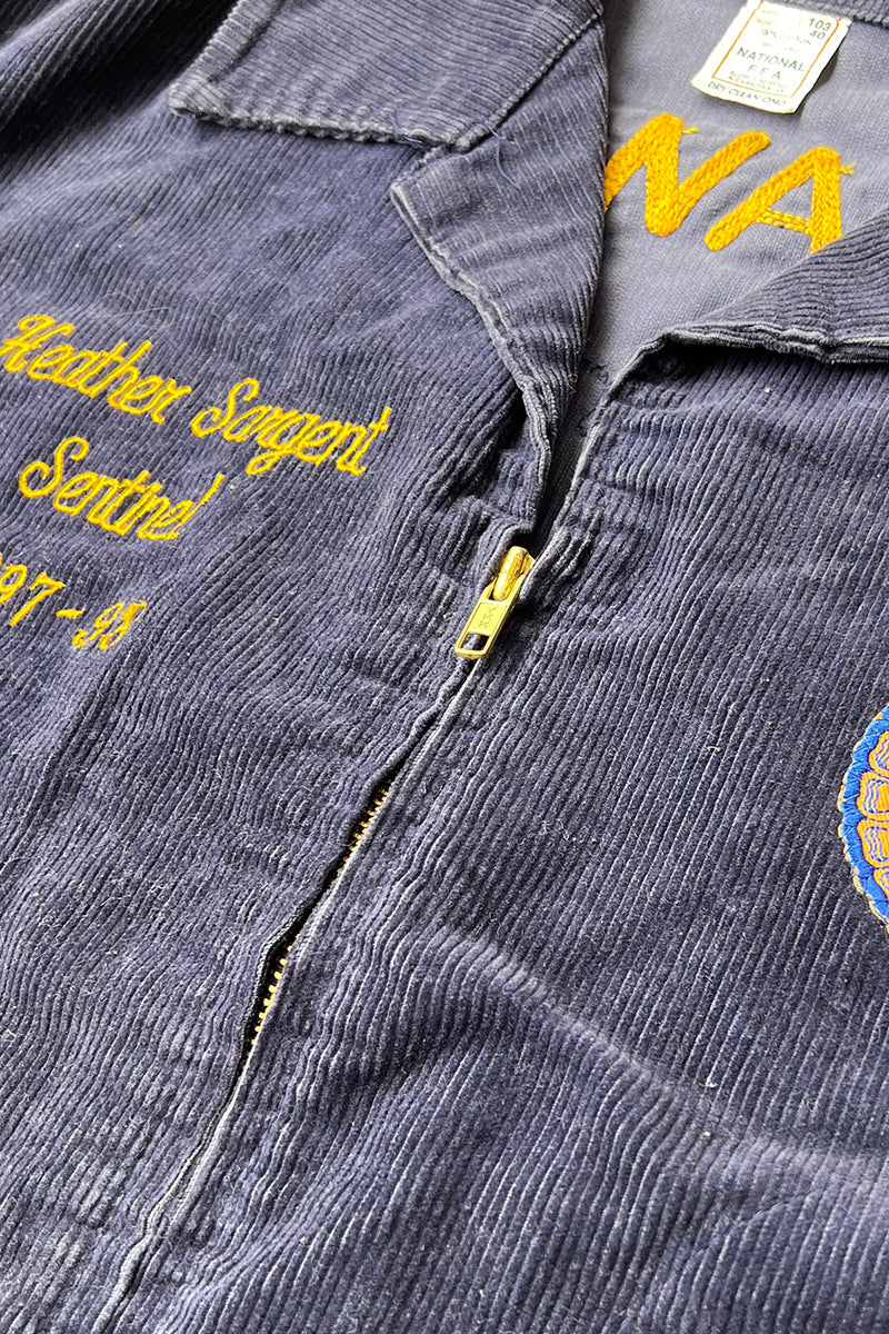 MADE IN USA 97'S FFA JACKET LOT103 GLASGOW / NAVY [SIZE: 40 USED]