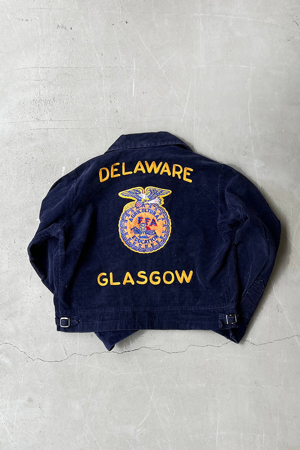 MADE IN USA 97'S FFA JACKET LOT103 GLASGOW / NAVY [SIZE: 40 USED]