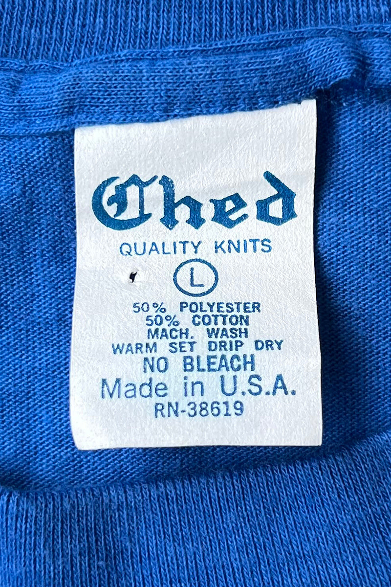 MADE IN USA 80s-90s ROBIN WILLIAMS T-SHIRT / BLUE [SIZE: L USED]
