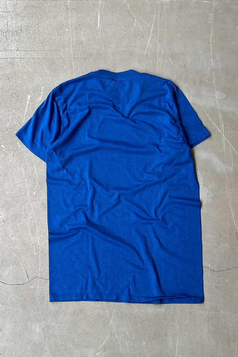 MADE IN USA 80s-90s ROBIN WILLIAMS T-SHIRT / BLUE [SIZE: L USED]