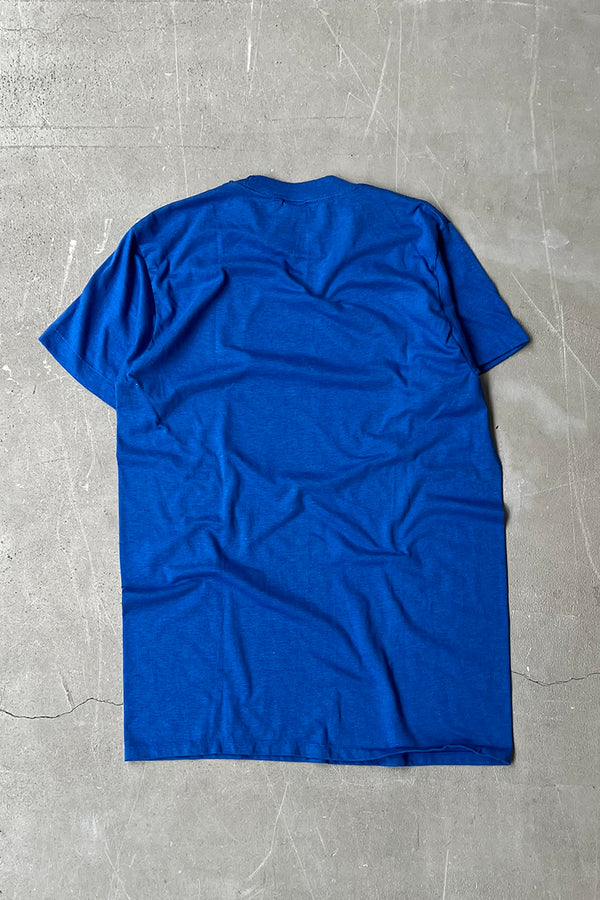 MADE IN USA 80s-90s ROBIN WILLIAMS T-SHIRT / BLUE [SIZE: L USED]