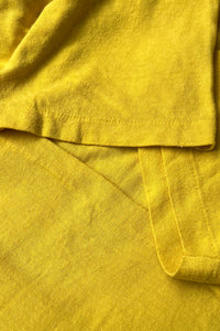 MADE IN USA 87'S HOOD GROUP T-SHIRT / YELLOW [SIZE: L USED]