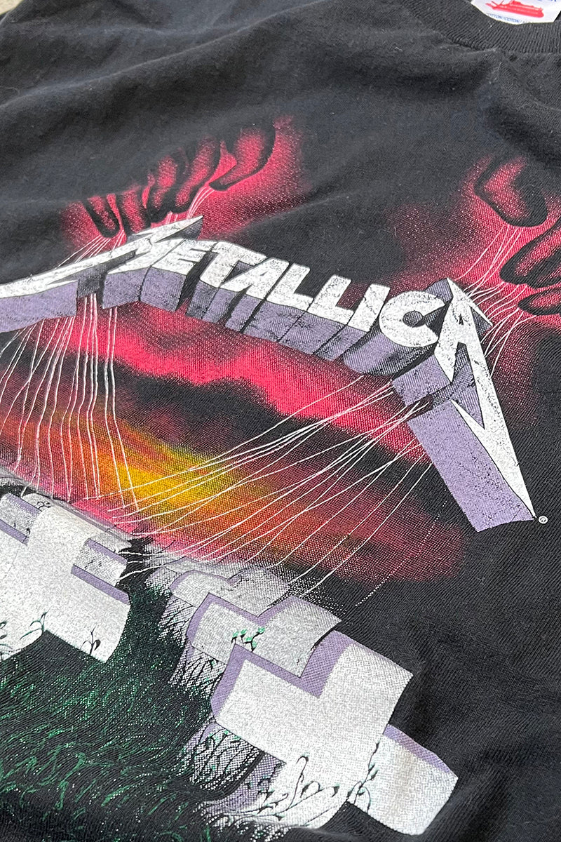 MADE IN MEXICO 90-00'S METALLICA BAND T-SHIRT / BLACK [SIZE: L USED]