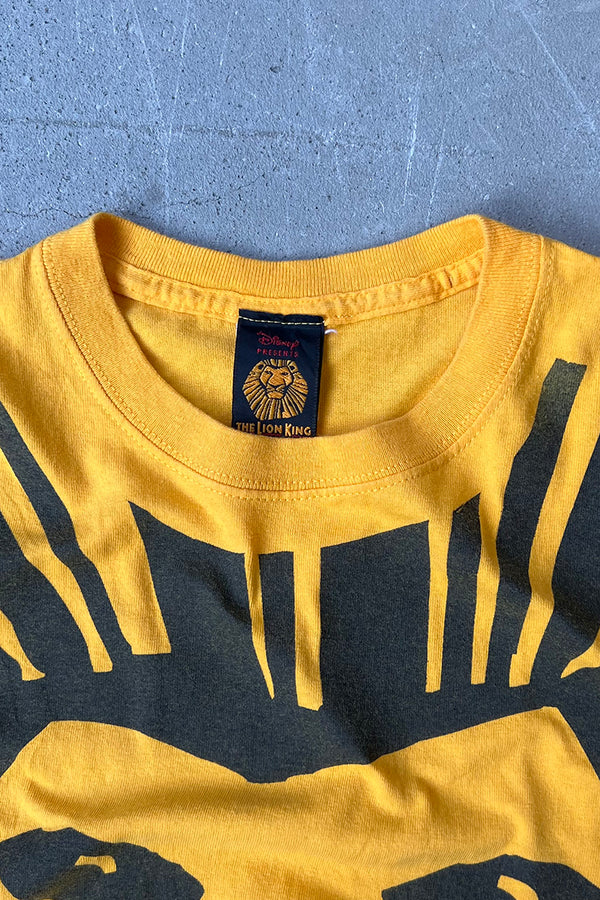 90'S-Y2K MOVIE PRINT T-SHIRT / YELLOW [SIZE: L USED]