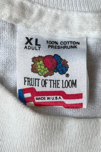 MADE IN USA 93'S NEW YORK POST T-SHIRT / WHITE [SIZE: XL USED]